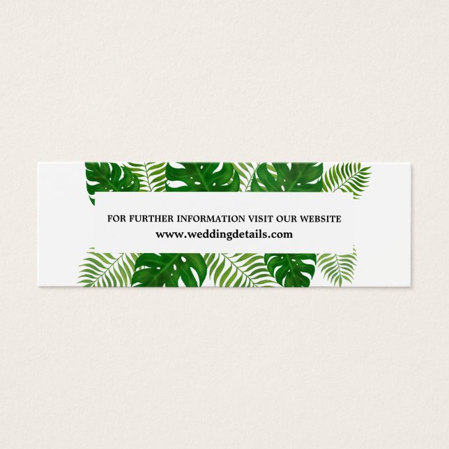 Tropical Leaves | Wedding Website (Front)