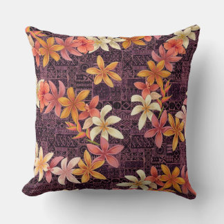 Tropical lei pillow
