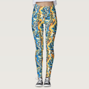Tropical Leopard Leggings