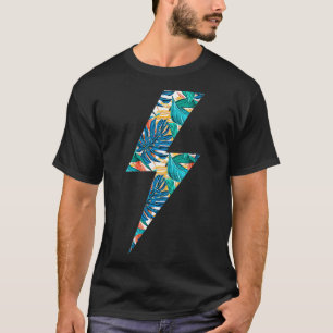 Tropical Lightning Bolt Hawaiian Summer T-Shirt