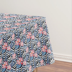Tropical Lotus Flower Pattern Tablecloth