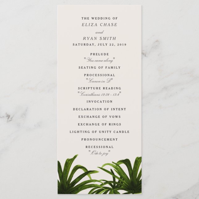 Tropical Love / Program Programme (Front)