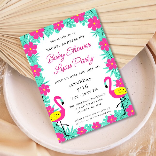 Tropical Luau Baby Shower  Invitation (Creator Uploaded)