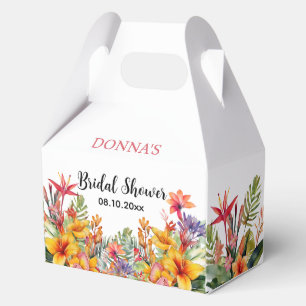 Tropical Luau Hawaiian Bridal Shower Favour Box