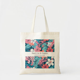 Tropical Luau Hawaiian Wedding Favours Tote Bag