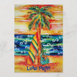 Tropical Luau Party Invitation