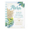 Tropical Luau Pineapple Beach Birthday Invitation