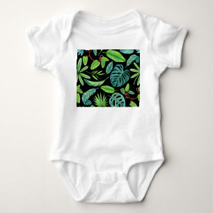 Tropical Lushness: Rainforest Greenery. Baby Bodysuit