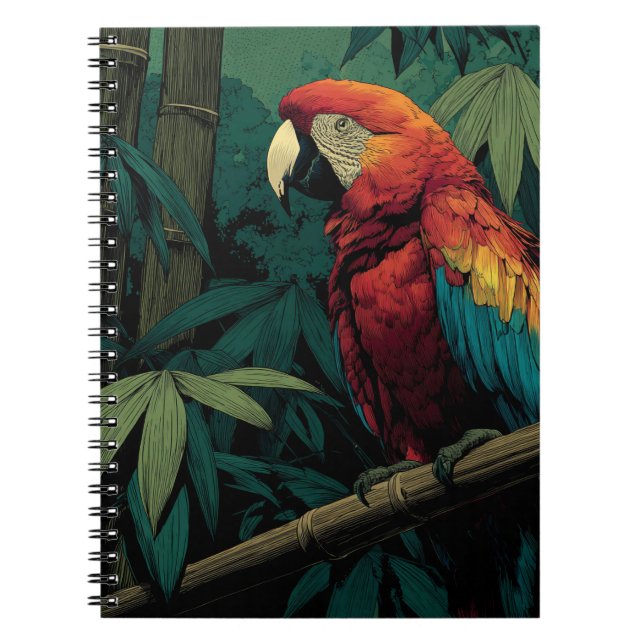Tropical Macaw Notebook (Front)