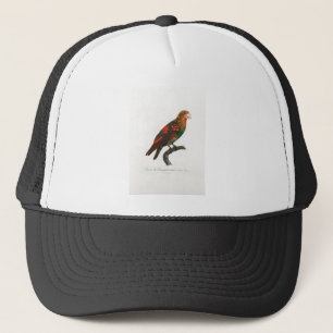 tropical macaw parrot trucker hat