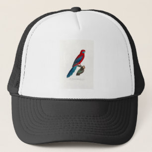 tropical macaw parrot trucker hat