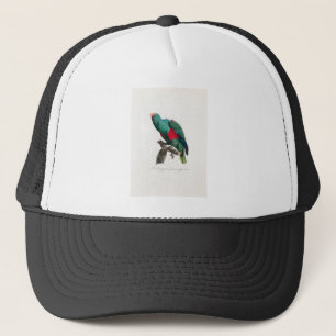 tropical macaw parrot trucker hat