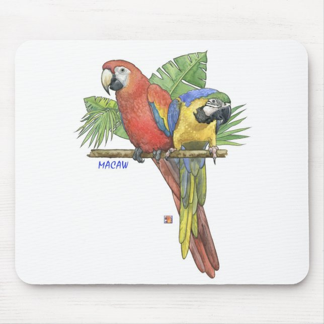 Tropical Macaws Mouse Pad (Front)