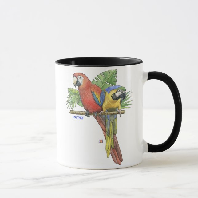 Tropical Macaws Mug (Right)