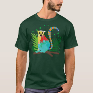 Tropical Madagascar Island Animal Lemur T-Shirt
