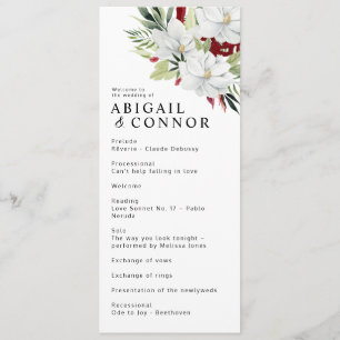 Tropical Magnolia White Green Red Programme