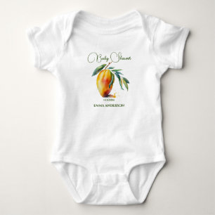 Tropical Mango Baby Shower Bodysuit