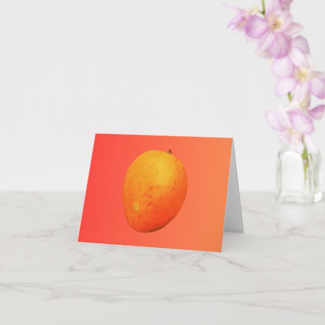 Tropical Mango Customisable Card (Orchid)