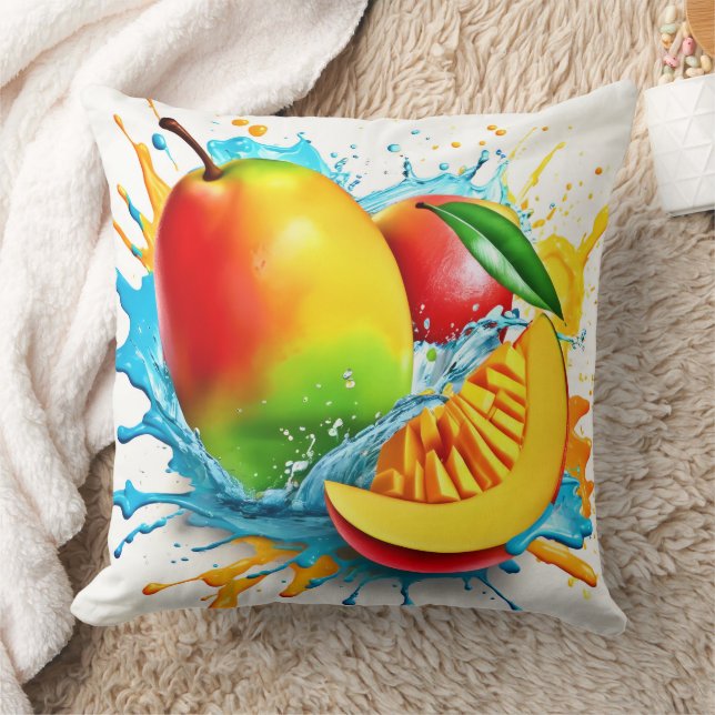 Tropical Mango Treat Cushion (Blanket)