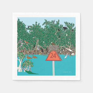 Tropical Mangrove Island  Napkin