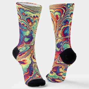 Tropical Marble Radiance Socks