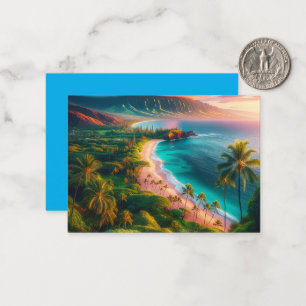 Tropical Maui Island Paradise Card
