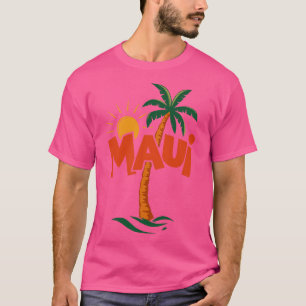 Tropical Maui Palm Tree Vacation TShirt