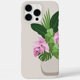 Tropical Medinilla Elegant Flower in Vase iPhone 16 Pro Max Case