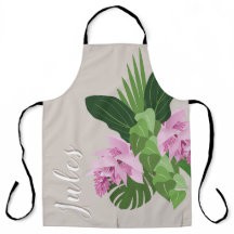 Tropical Medinilla Pink Flower in Beige Vase Name