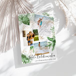 Tropical Mele Kalikimaka Christmas Photo Collage Holiday Card<br><div class="desc">Send family and friends tropical holiday greetings - hawaiian style with these lush botanical watercolor greenery and faux gold Christmas photo collage cards. Featuring three (3) of your favorite photographs cascaded with tropical foliage and faux gold florals, the Hawaiian Christmas greeting 'Mele Kalikimaka' in elegant calligraphy script typography, your name...</div>