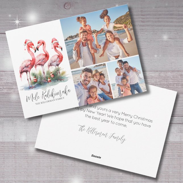 Tropical Mele Kalikimaka Christmas Photo Holiday Card (Tropical Mele Kalikimaka Christmas Photo Holiday Card )