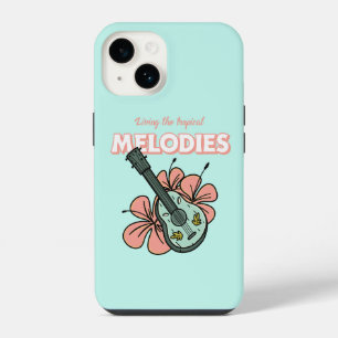 Tropical Melodies Ukulele Floral Art iPhone 14 Case