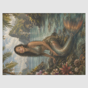Tropical Mermaid Decoupage Tissue Paper Coastal