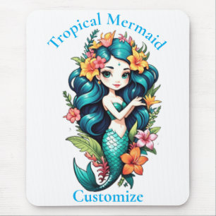 Tropical Mermaid Thunder_Cove Mouse Mat