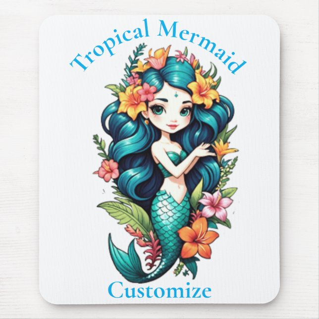 Tropical Mermaid Thunder_Cove Mouse Mat (Front)