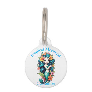 Tropical Mermaid Thunder_Cove Pet Tag