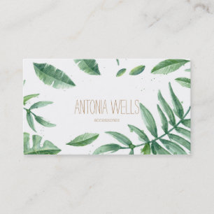 Tropical minimal business card
