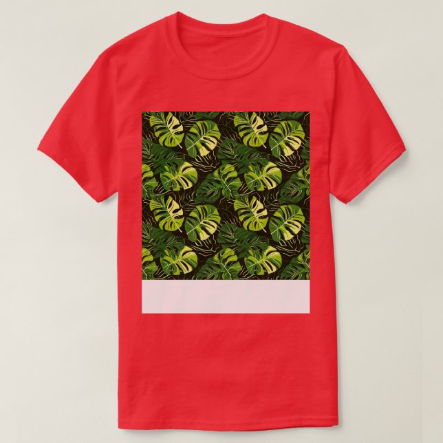 Tropical Minimalism Monstera Leaf Elegance 3 T-Shirt (Design Front)