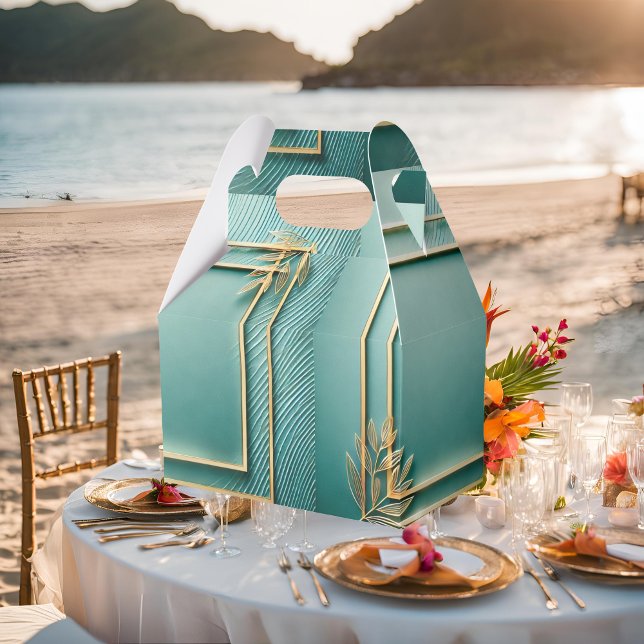 Tropical  Minimalist Favour Box (Creator Uploaded)