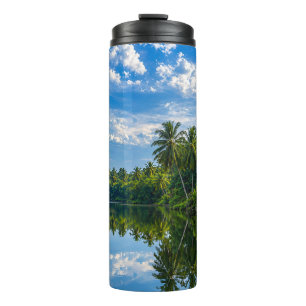 Tropical Mirror River Reflections Thermal Tumbler