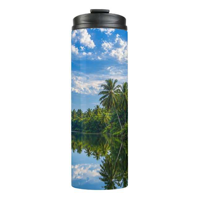 Tropical Mirror River Reflections  Thermal Tumbler (Front)