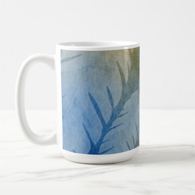 Tropical Misty Banana Leaf  Coffee Mug (Left)