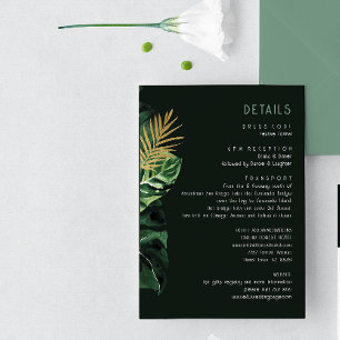 Tropical modern Palm leaves dusty green Enclosure