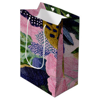 Tropical Modernism Floral Gift Bouquet Bag