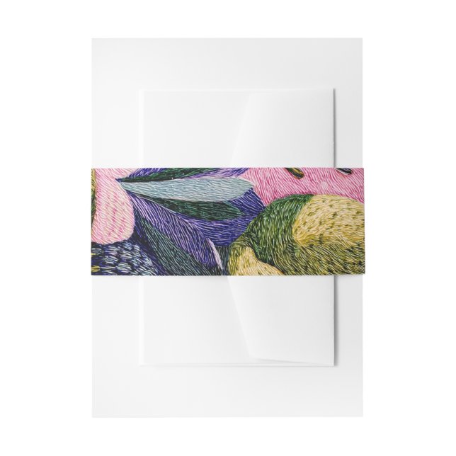 Tropical Modernism Stationery Band Invitation Belly Band (Front Example)