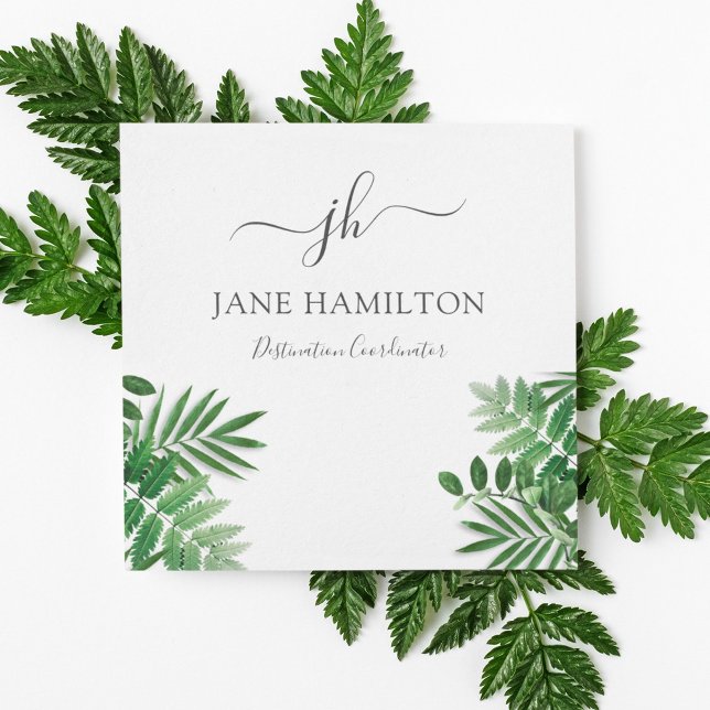 Tropical Monogram Business Event Napkin (Creator Uploaded)
