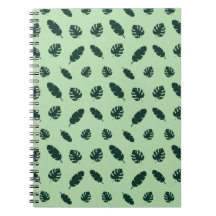 Tropical Monstera and Palm Leaves Seamless Pattern