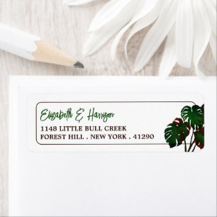 Tropical Monstera Beach Wedding