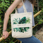 Tropical Monstera Green Fauna Leafy Maid Of Honor Tote Bag<br><div class="desc">If you need any further customisation please feel free to message me on yellowfebstudio@gmail.com.</div>