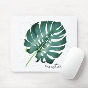 Tropical Monstera Houseplant Mouse Mat
